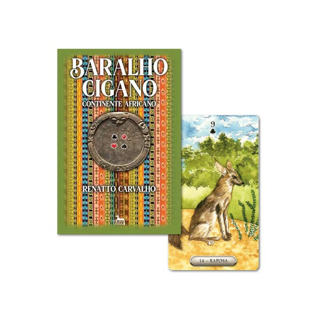 Baralho Cigano Continente Africano - Capa e Carta 