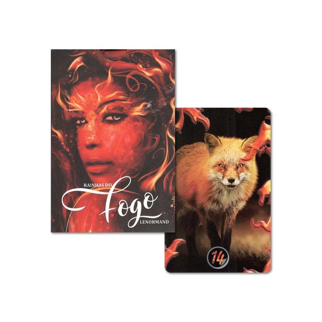 Rainhas do Fogo Lenormand - Capa e Carta 