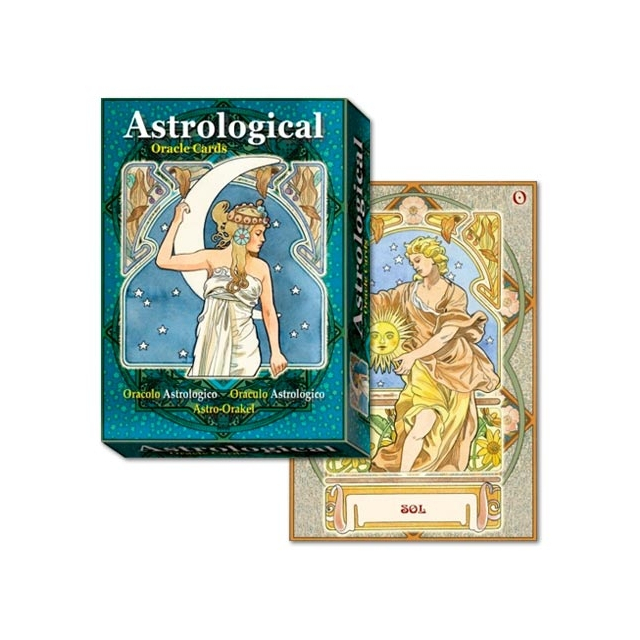 Astrological Oracle Cards da Lo Scarabeo - Capa e Carta