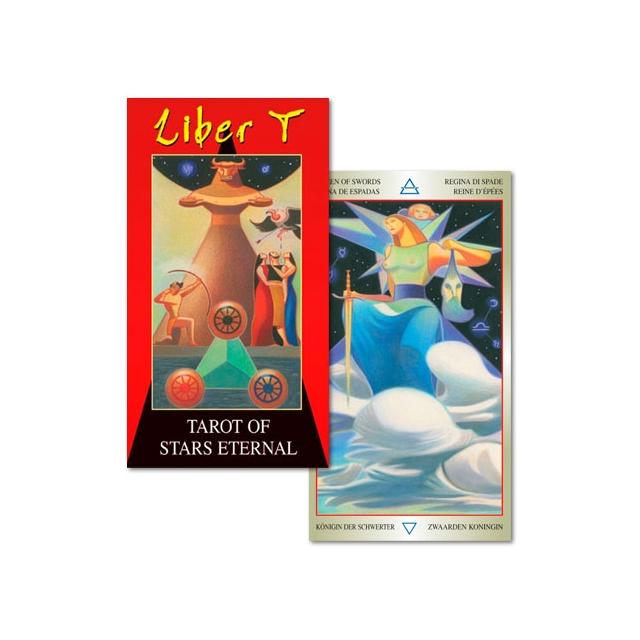 Liber T - Tarot of Stars Eternal da Lo Scarabeo - Capa e Carta