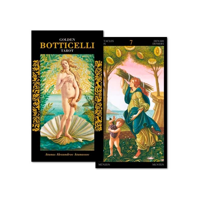 Golden Botticelli Tarot da Lo Scarabeo - Capa e Carta 