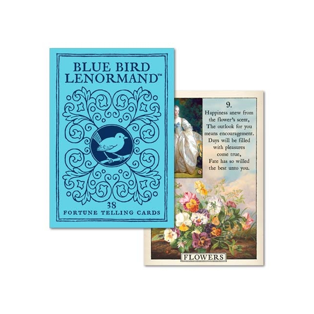 Blue Bird Lenormand - Capa e Carta