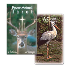 Capa e carta "Ás de paus" do baralho Power Animal Tarot, da editora AGM Urania.